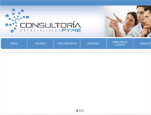 Tablet Screenshot of consultoriapyme.org.mx